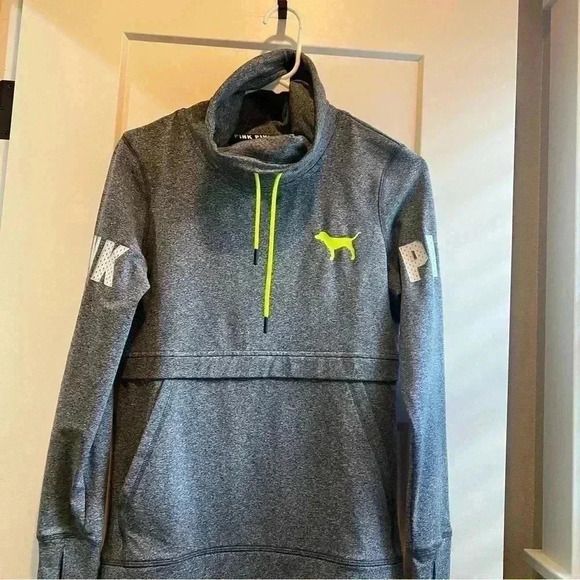 victoria secret Pink Ultimate Gray Sweatshirt Size XS - Picture 4 of 10